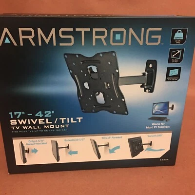 Armstrong Universal Design 17" - 42" Swivel/Tilt TV Wall Mount #64238 - Image 1 of 4