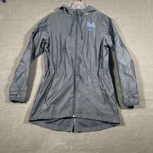 UCLA Bruins Under Armour Hooded Jacket Womens Medium Gray Windbreaker Rain - Picture 1 of 15