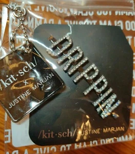 NEW! Kitsch X Justine Marjan 💦 DRIPPIN Rhinestone Bobby Pin Hair Sephora Glam - Picture 1 of 5