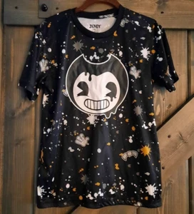 Child L Official Bendy Premium T-Shirt Bendy Ink Splatter Logo - Picture 1 of 5