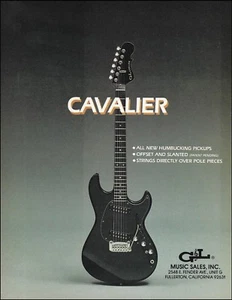 Guitarra eléctrica serie G&L Cavalier original 1983 anuncio 8 x 11 impresión de anuncio - Imagen 1 de 3