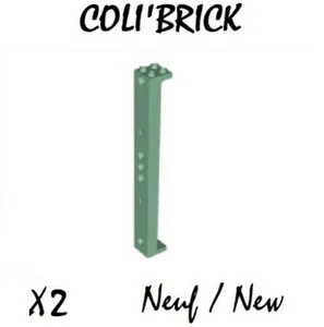 Lego 91176 - 2x Poteau Pilier / Support 2x2x13 - Vert Sand Green - Neuf - Picture 1 of 1