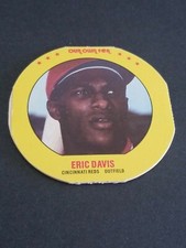 1987 OUR OWN TEA DISCS WITH SEALED ERIC DAVIS #7 CINCINNATI REDS CLOSED NR.MINT 