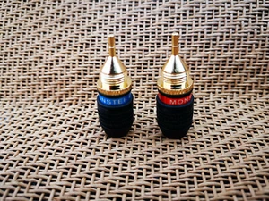 Monster Master Pin Quick Lock for Banana & Fork Connectors M Z2  Speaker Cable  - Foto 1 di 4