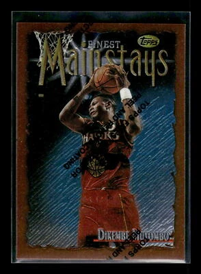 1996-97 Finest #196 Dikembe Mutombo Mainstays refractores de recubrimiento Atlanta Hawks Foto 1 de 2