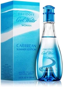 COOL WATER CARIBBEAN SUMMER EDITION 100ML EDT DAVIDOFF WOMEN BRAND NEW & SEALED - Picture 1 of 4