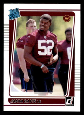 2021 Donruss #337 Jamin Davis RR RC - Image 1 of 2