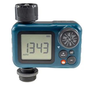 Bewässerungscomputer digital m. Wasserzähler Bewässerungsuhr Wasserzeitschaltuhr - Bild 1 von 4