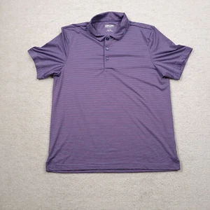 Kirkland Signature Polo Shirt Mens Large Performance Golf Short Sleeve Purple - Picture 1 of 11
