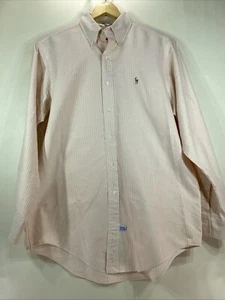 Ralph Lauren Polo Vintage 80’s Long Sleeve Stripe Shirt 15 .5-33 48” Chest *READ - Picture 1 of 9