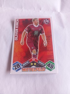 Match attax card Oliver Kirch 1.FC Kaiserslautern NEW 