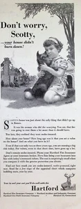 VINTAGE 1950s Print Ad ~ The Hartford ~ Fire, Accident, Indemnity, Live Stock... - Picture 1 of 1