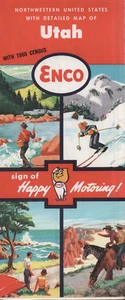 1961 Enco Road Map: Utah NOS - Bild 1 von 1