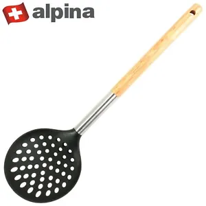 NYLON SKIMMER Non Scratch Pot Pan Wide Slotted Spoon Cooking Kitchen Utensil UK - Picture 1 of 4