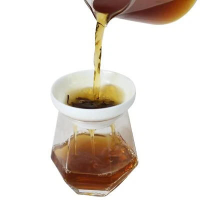 Porcelain Tea Strainer with Holder Base Fine Mesh Filter for Loose-leaf Tea G... - Image 1 of 4