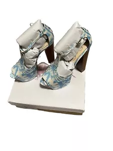 Jessica Simpson Dany Women's Peep Toe Heeled Platform Sandals Pumps - Picture 1 of 3