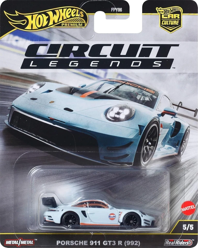 2 Hot Wheels Premium Car Culture Circuit Legends JBK65 PORSCHE 911 GT3 (992)