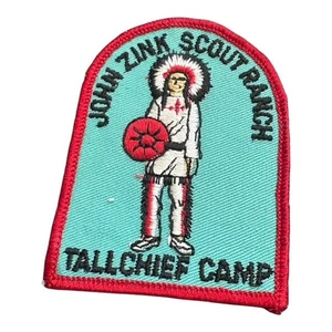 John Zink Scout Ranch Pfadfinderlager Aufnäher groß Häuptlingslager roter Rand - Bild 1 von 2