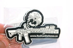 Patch morale tattica - difesa radicale USA - gancio posteriore - PVC *NUOVO - Foto 1 di 4