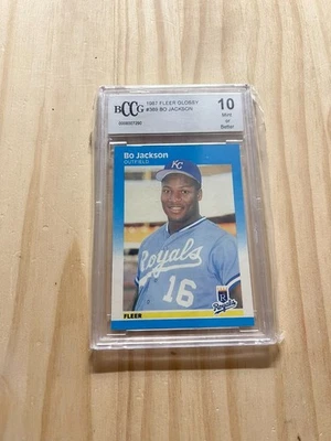 Fleer Glossy Bo Jackson 1987 #369 radiocontrol BCCG gema como nueva 10 Royals Rookie Foto 1 de 2