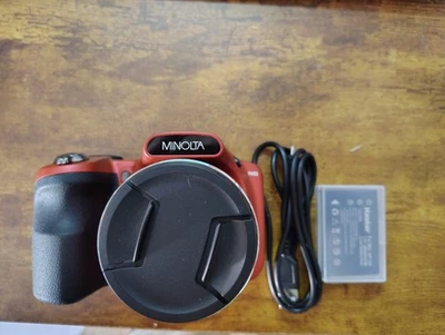 Minolta MN35Z 20MP Digital 35x Optical Zoom Bridge Camera Burnt Orange Excellent - Image 1 of 4