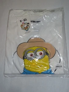 BTS x Despicable Me 4 Minions RM Tee Shirt White Adult Medium NEW! - Picture 1 of 2