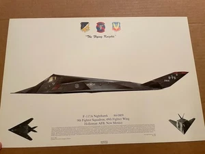 F-117A Nighthawk 9th Fighter Squadron 49th Fighter Wing Holloman Squadron Prints - Picture 1 of 6