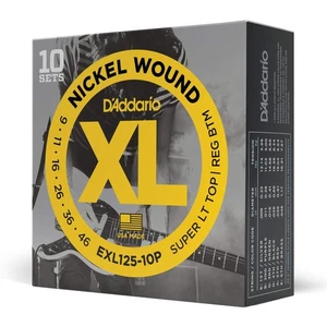 D'Addario EXL125-10P Nickel Wound Electric Guitar Strings, Super Light Top/Regul - Bild 1 von 4