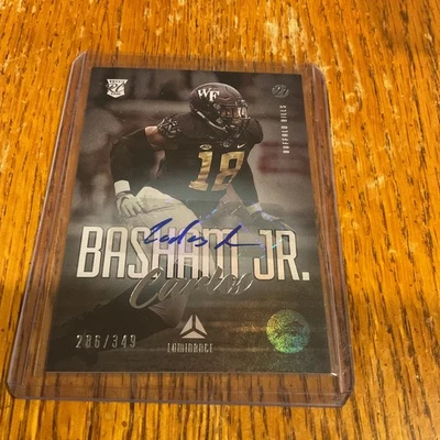 2021 Panini Luminance - Rookie Carlos Basham Jr. #196 Autographs /349 Buffalo - Image 1 of 4