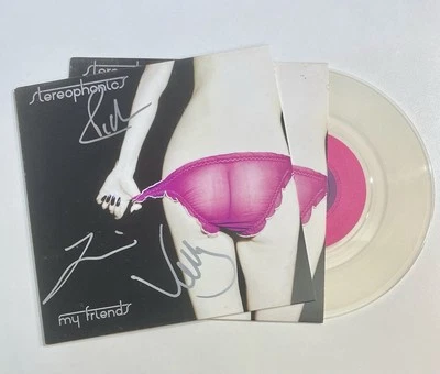 Stereophonics - My Friends 7”  Clear  Vinyl Signed Autographed - Image 1 of 3