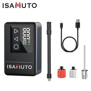 ISAMUTO MINI Pompa Pneumatici Bicicletta Portatile Max 120 PSI Gonfiaggio Rapido Pompa Aria Bici - Foto 1 di 10