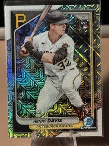 Henry Davis 2024 Bowman Chrome Rookie RC MOJO Refractor Mega Box Pirates - Picture 1 of 2