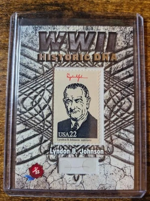 2025 Historic Autographs World War 2 DNA Lyndon B. Johnson Hair Sample Relic 2/2 - Image 1 of 2