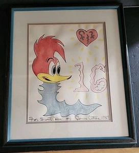 Ronnie Cutrone One Of a Kind Sweet Sixteen Lisa 1987 Woody Woodpecker - Bild 1 von 14