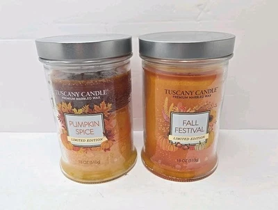 Tuscany Limited Edition 18oz Scented Candle Pumpkin Spice & Fall Festival Set  - Image 1 of 4