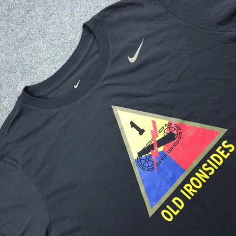 Nike Shirt Women's XL Army Black Knights The Nike Tee 'Old Iron Sides' Black Cover