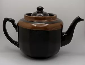 Vintage Brown English Ceramic Hand Decorated Teapot, Made In England - Picture 1 of 9