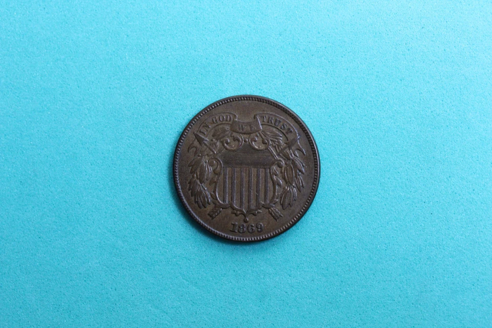 1869 Two Cent Piece #P00660 - Image 1 of 2