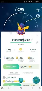 Shiny Pikachu ( World Championships ) Pokemon Trade Go - Picture 1 of 2