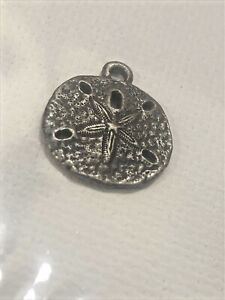 JAMES AVERY, SAND DOLLAR CHARM, OLD SIZE, .925, RETIRED!! 