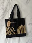 BARNES & NOBLE RE-WRAP COLLAB TOTE BAG BLACK & GOLD NEW WITH TAGS made in India