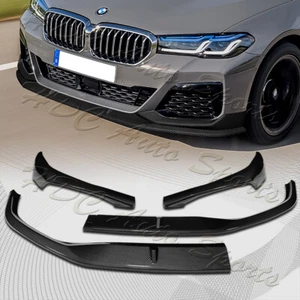 For 2021-2023 BMW 5-Series G30 M-Sport Carbon Painted Front Bumper Spoiler Lip - Picture 1 of 6