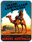 Vintage Australia Travel Poster Mouse Mat. Railway Train Tourism Mouse Pad