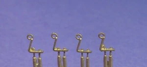 O/On3/On30 PILOT COUPLER LIFT BAR BRACKETS WISEMAN BACK SHOP BRASS PARTS BS-179 - Picture 1 of 1