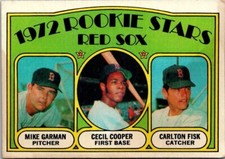 1972 Topps Carlton Fisk Cecil Cooper ROOKIE CARD #79 VG Condition (3)