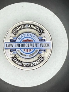 Eight Annual Law Enforcement Week 6 12-19-2021 Challenge Coin - Picture 1 of 3