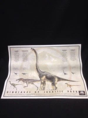JURASSIC PARK MOVIE POSTER Rare Video Store Rental 1993 MCA UNIVERSAL Spielberg