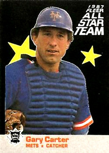 1987 Fleer All-Stars #2 Gary Carter New York Mets HOF