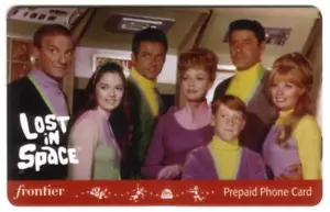 Tarjeta telefónica 5m Lost In Space: Robinson Family, Major Don West & Dr. Smith ESPECIMEN - Imagen 1 de 2