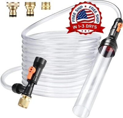 Sifón De Acuario Bomba De Aspiradora Para Tanque De Peces Cambiador Agua Filtro. - Image 1 of 4